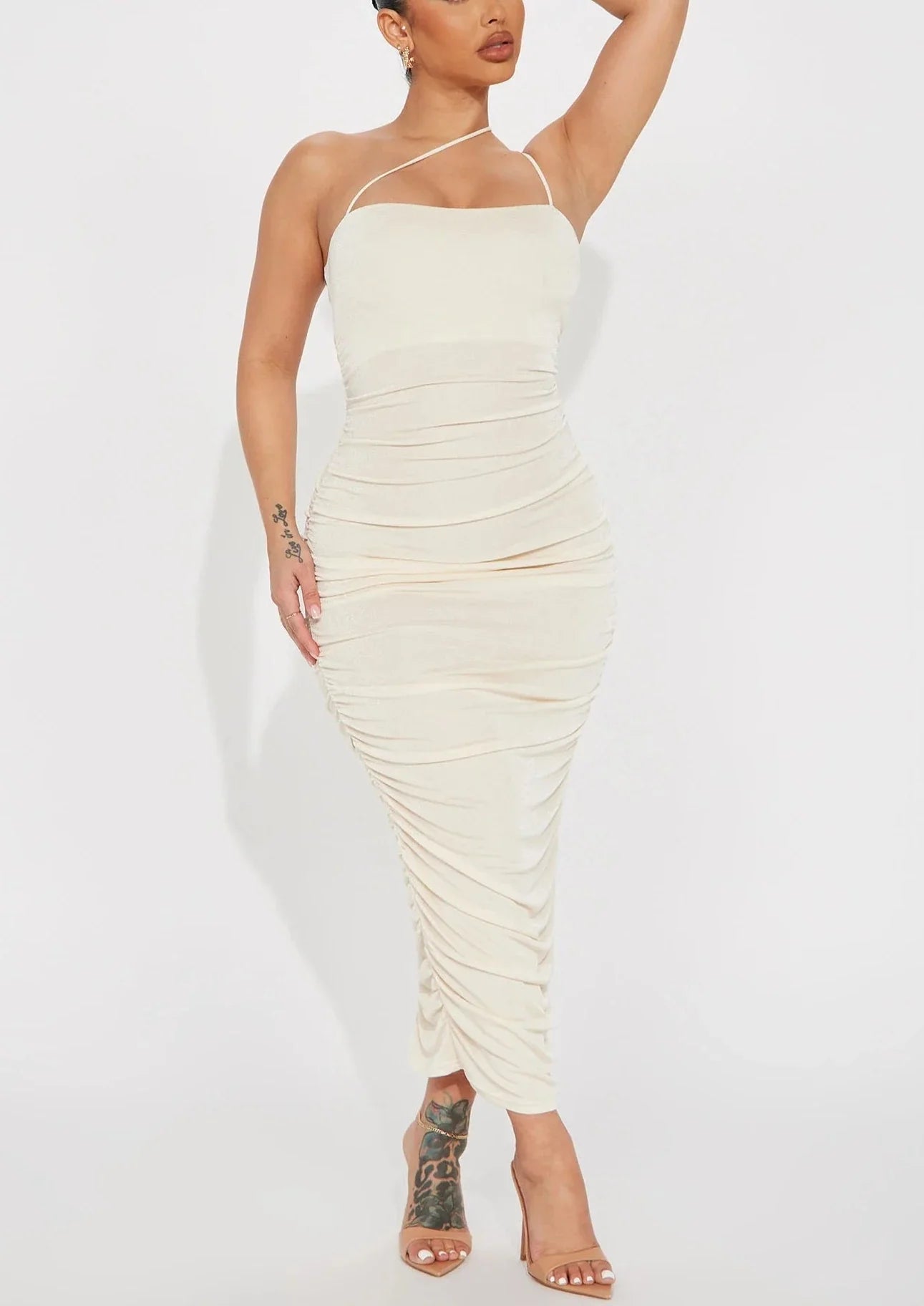 Samarah Ruched Midi Dress