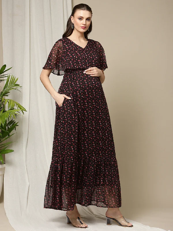 One Piece Maternity Maxi Dress